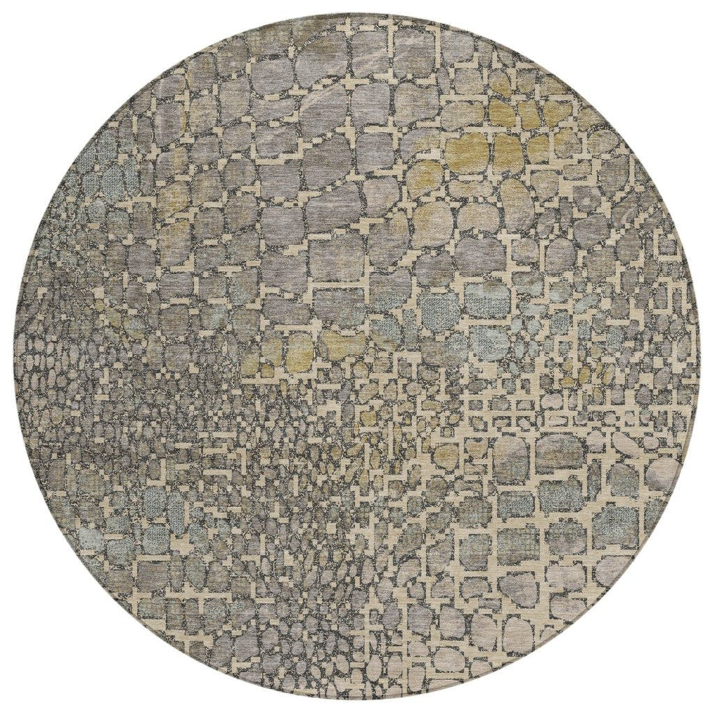 LOOMLAN Rugs Siena Ivory Washable Indoor-Outdoor Rug