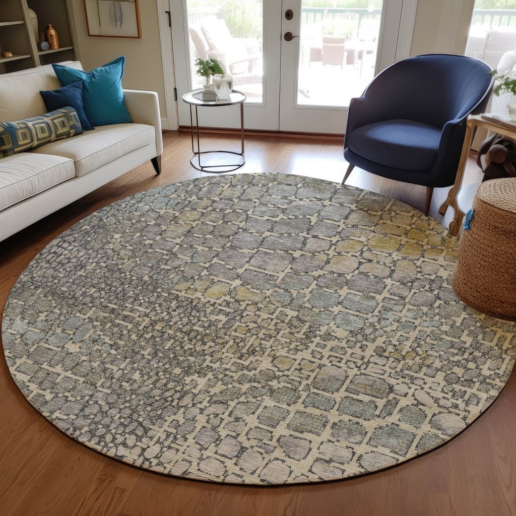 LOOMLAN Rugs Siena Ivory Washable Indoor-Outdoor Rug