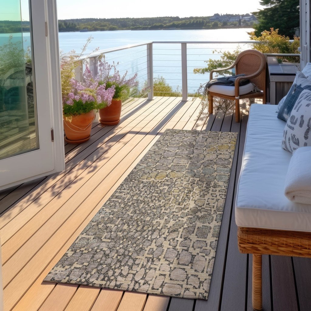 LOOMLAN Rugs Siena Ivory Washable Indoor-Outdoor Rug