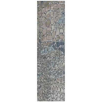 LOOMLAN Rugs Siena Silver Washable Indoor-Outdoor Rug