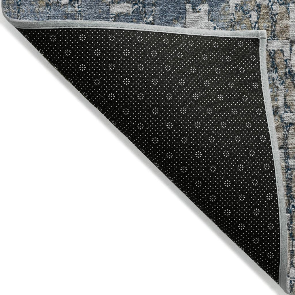 LOOMLAN Rugs Siena Silver Washable Indoor-Outdoor Rug