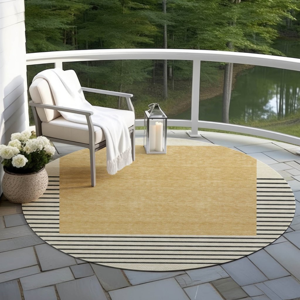 LOOMLAN Rugs Sienna Gold Washable Indoor-Outdoor Rug