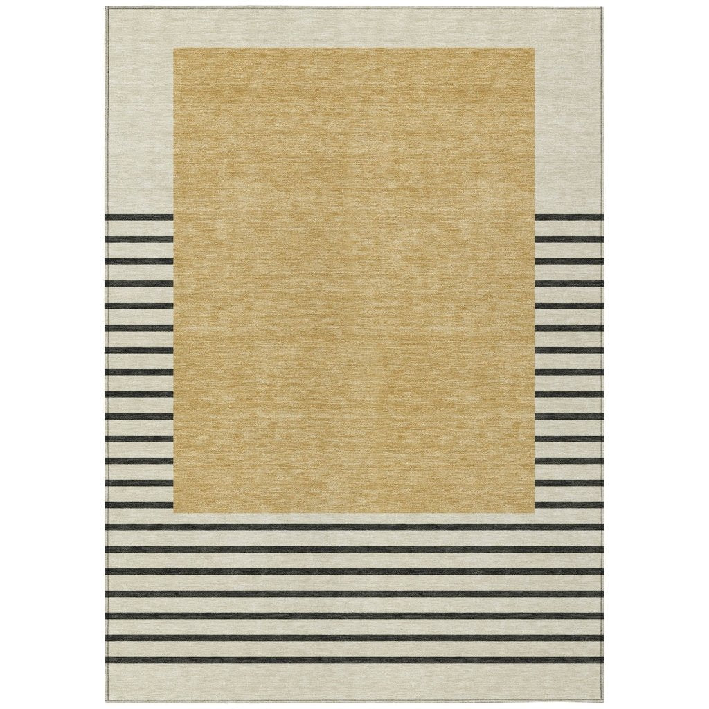 LOOMLAN Rugs Sienna Gold Washable Indoor-Outdoor Rug