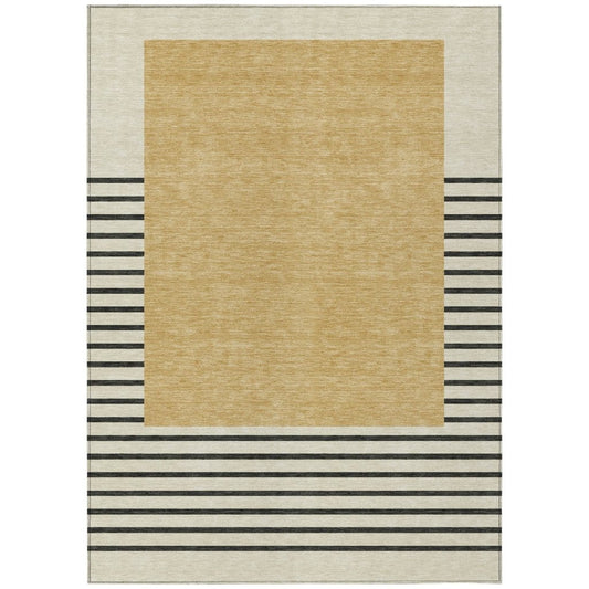 LOOMLAN Rugs Sienna Gold Washable Indoor-Outdoor Rug