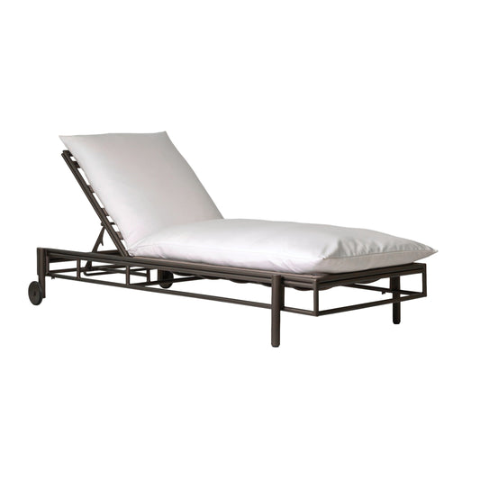 Patinero Charcoal Satin Patio Pool Chaise (Set Of 2)