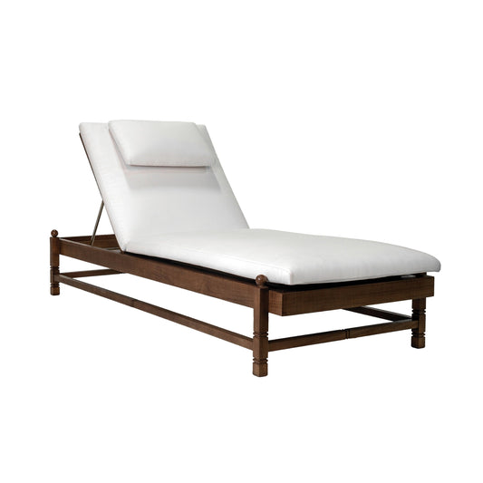 Vaterra Teak And Rattan Patio Pool Chaise (Set Of 2)