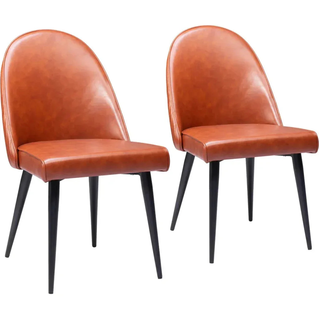 Zuo Modern Silloth Steel Armless Dining Chair 2PC