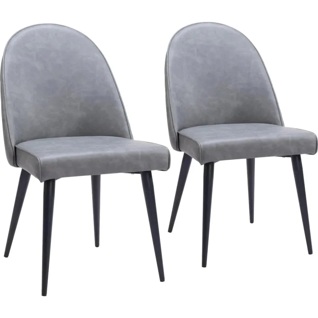 Zuo Modern Silloth Steel Armless Dining Chair 2PC