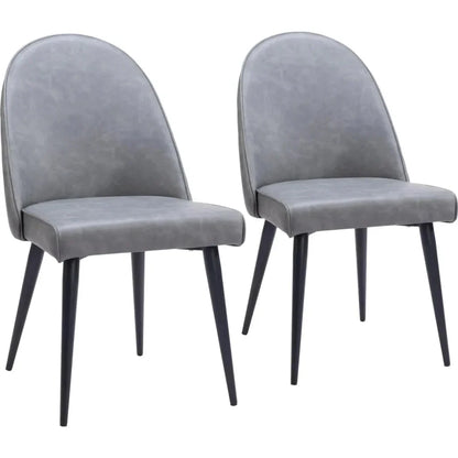 Zuo Modern Silloth Steel Armless Dining Chair 2PC