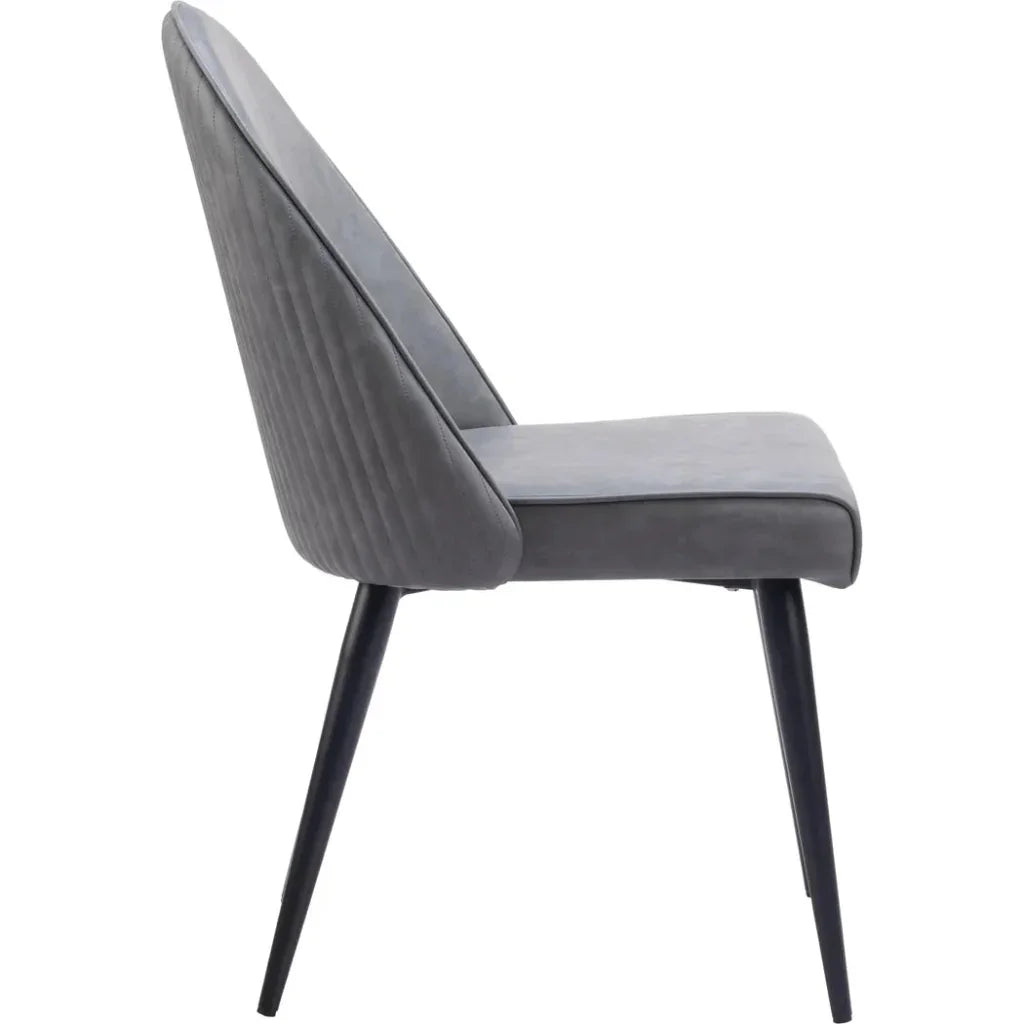 Zuo Modern Silloth Steel Armless Dining Chair 2PC