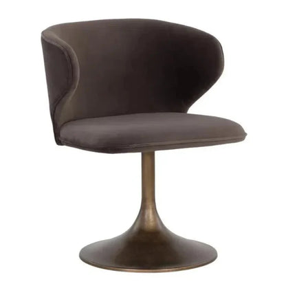SUNPAN Simone Fabric Swivel Dining Chair