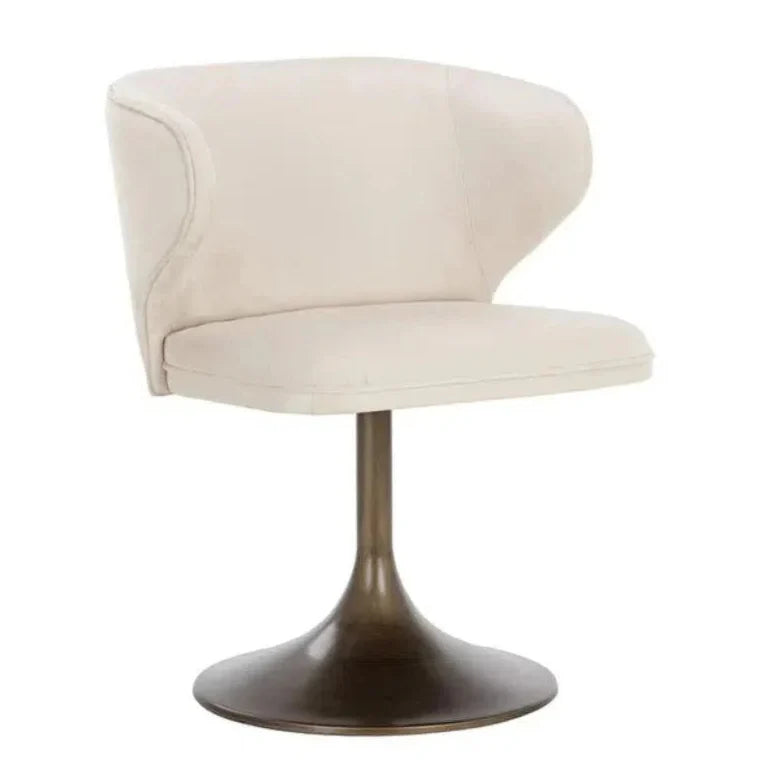 SUNPAN Simone Fabric Swivel Dining Chair