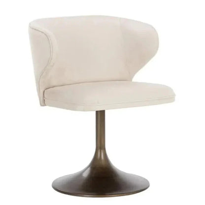 SUNPAN Simone Fabric Swivel Dining Chair