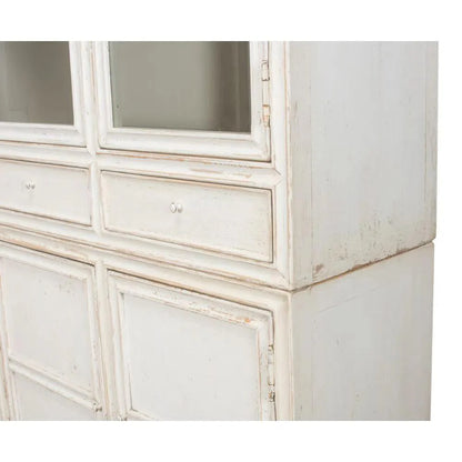 Simplicity Bookcase Curio Glass Doors & Drawers - LOOMLAN - Sarreid - Buffets & Curios