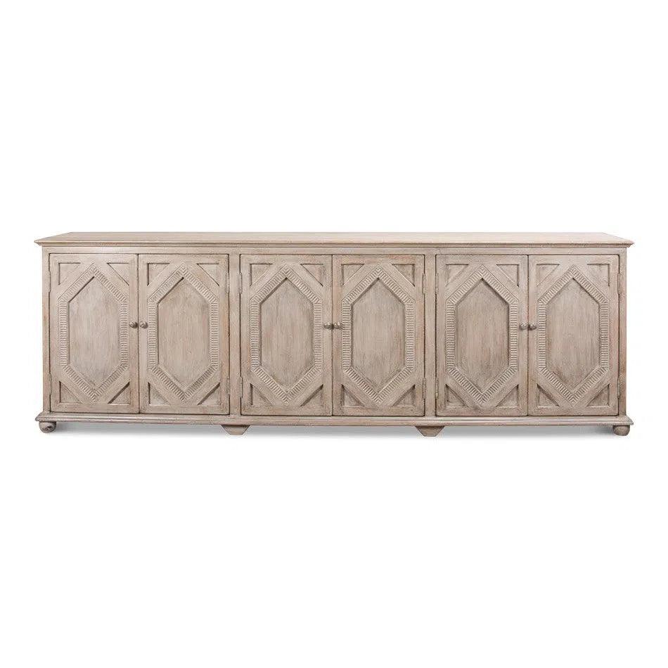 Sarreid Six Diamonds Sideboard French Grey
