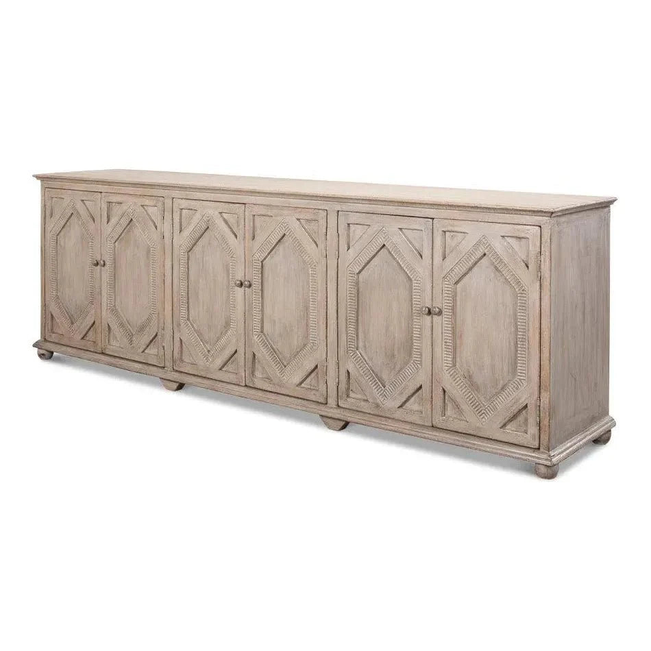 Sarreid Six Diamonds Sideboard French Grey