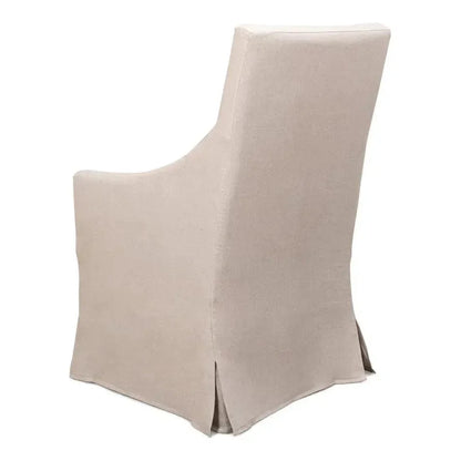 Skirted Dining Arm Chair - LOOMLAN - Sarreid - Dining Chairs