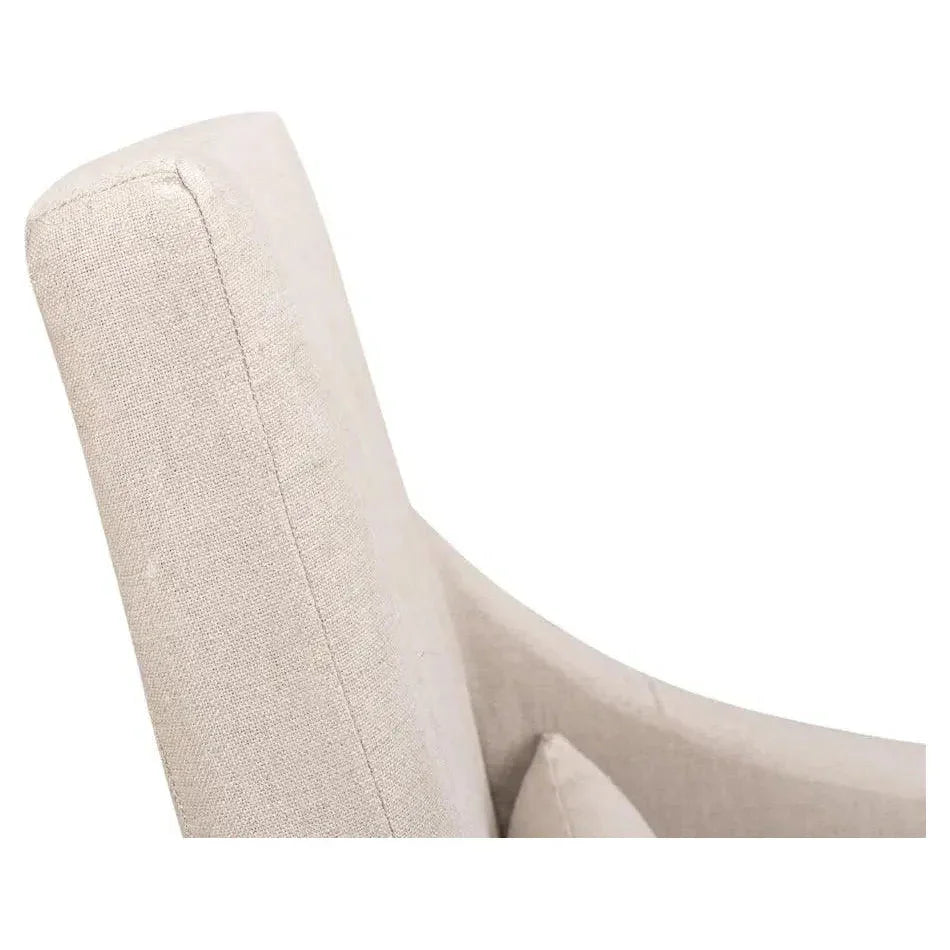 Skirted Dining Arm Chair - LOOMLAN - Sarreid - Dining Chairs