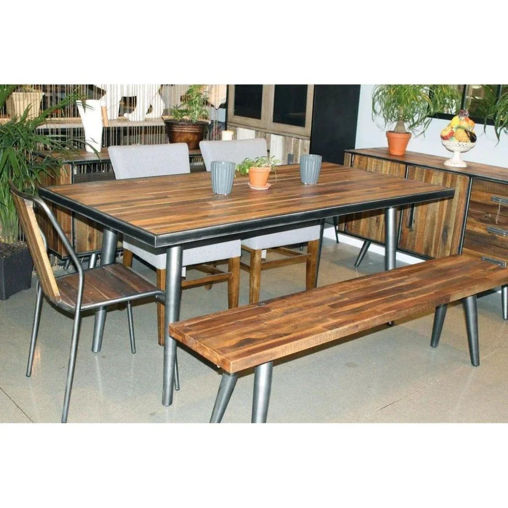 LH Home Slatback Metal Dining Chair (Set Of 4)