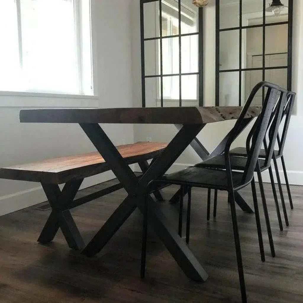 LH Home Slatback Metal Dining Chair (Set Of 4)