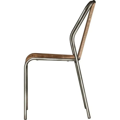 LH Home Slatback Metal Dining Chair (Set Of 4)
