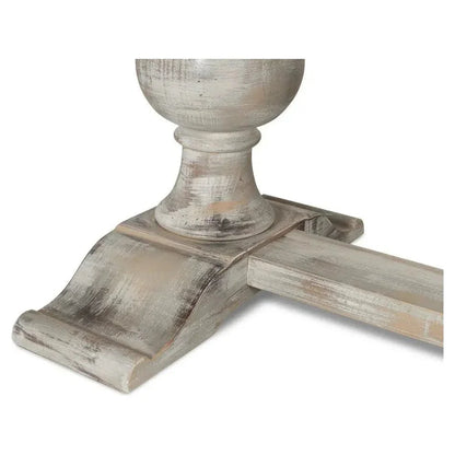 Sarreid Trestle Porcelain Rectangular Dining Table