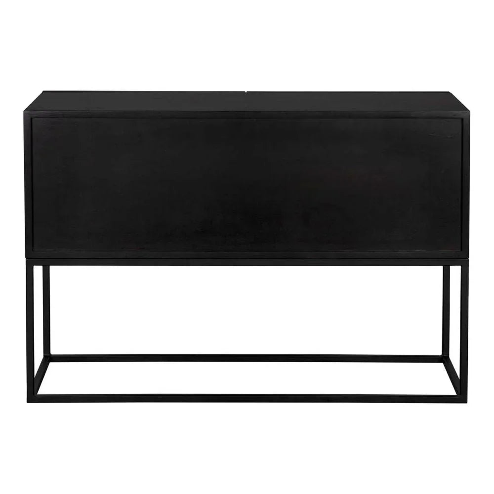 Noir Zurich Wood Rectangle Console Table