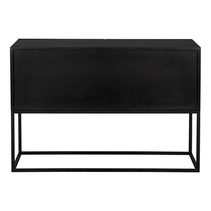 Noir Zurich Wood Rectangle Console Table