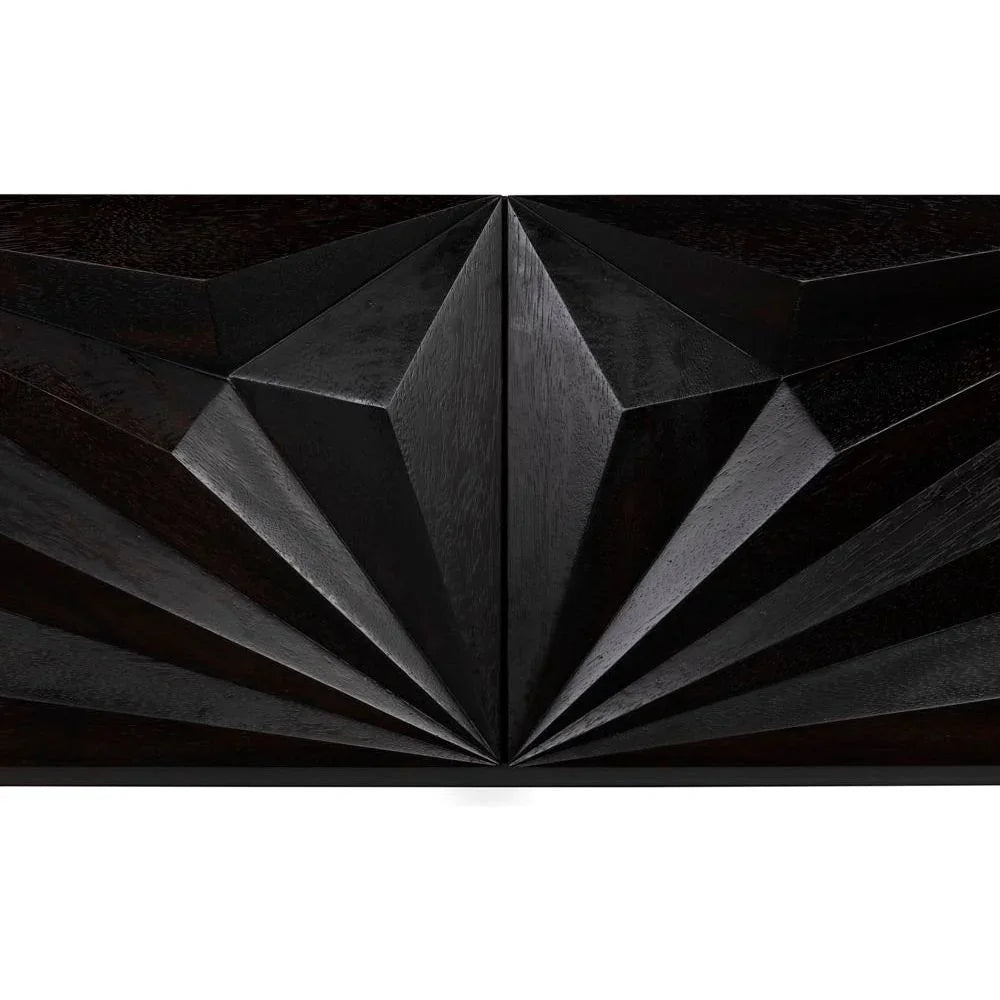 Noir Zurich Wood Rectangle Console Table