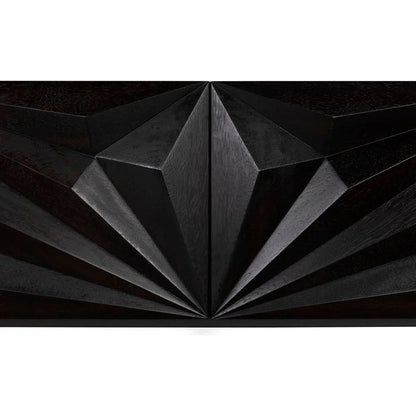 Noir Zurich Wood Rectangle Console Table