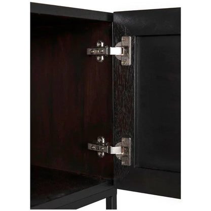 Noir Zurich Wood Rectangle Console Table