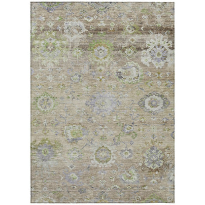 LOOMLAN Rugs Sofia Beige Washable Indoor-Outdoor Rug