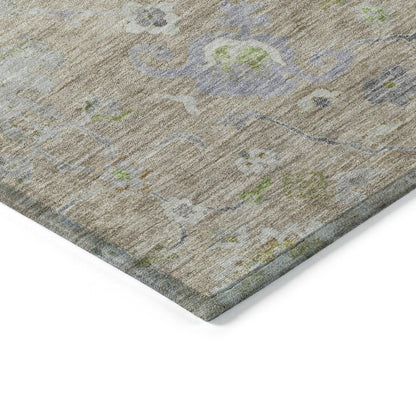 LOOMLAN Rugs Sofia Beige Washable Indoor-Outdoor Rug