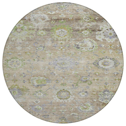 LOOMLAN Rugs Sofia Beige Washable Indoor-Outdoor Rug