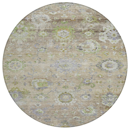 LOOMLAN Rugs Sofia Beige Washable Indoor-Outdoor Rug