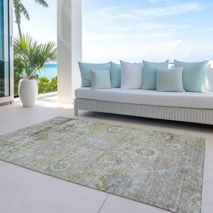 LOOMLAN Rugs Sofia Beige Washable Indoor-Outdoor Rug