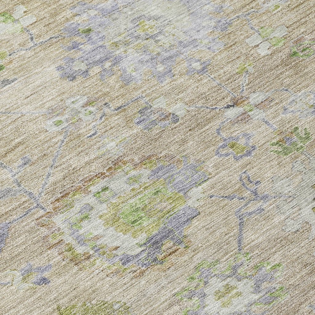 LOOMLAN Rugs Sofia Beige Washable Indoor-Outdoor Rug