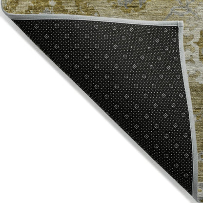 LOOMLAN Rugs Sofia Brown Washable Indoor-Outdoor Rug