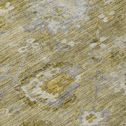 LOOMLAN Rugs Sofia Brown Washable Indoor-Outdoor Rug