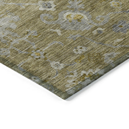 LOOMLAN Rugs Sofia Brown Washable Indoor-Outdoor Rug