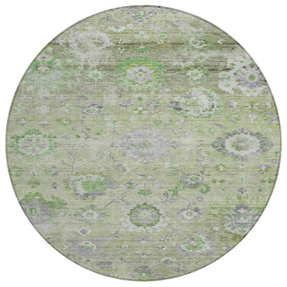 LOOMLAN Rugs Sofia Green Washable Indoor-Outdoor Rug