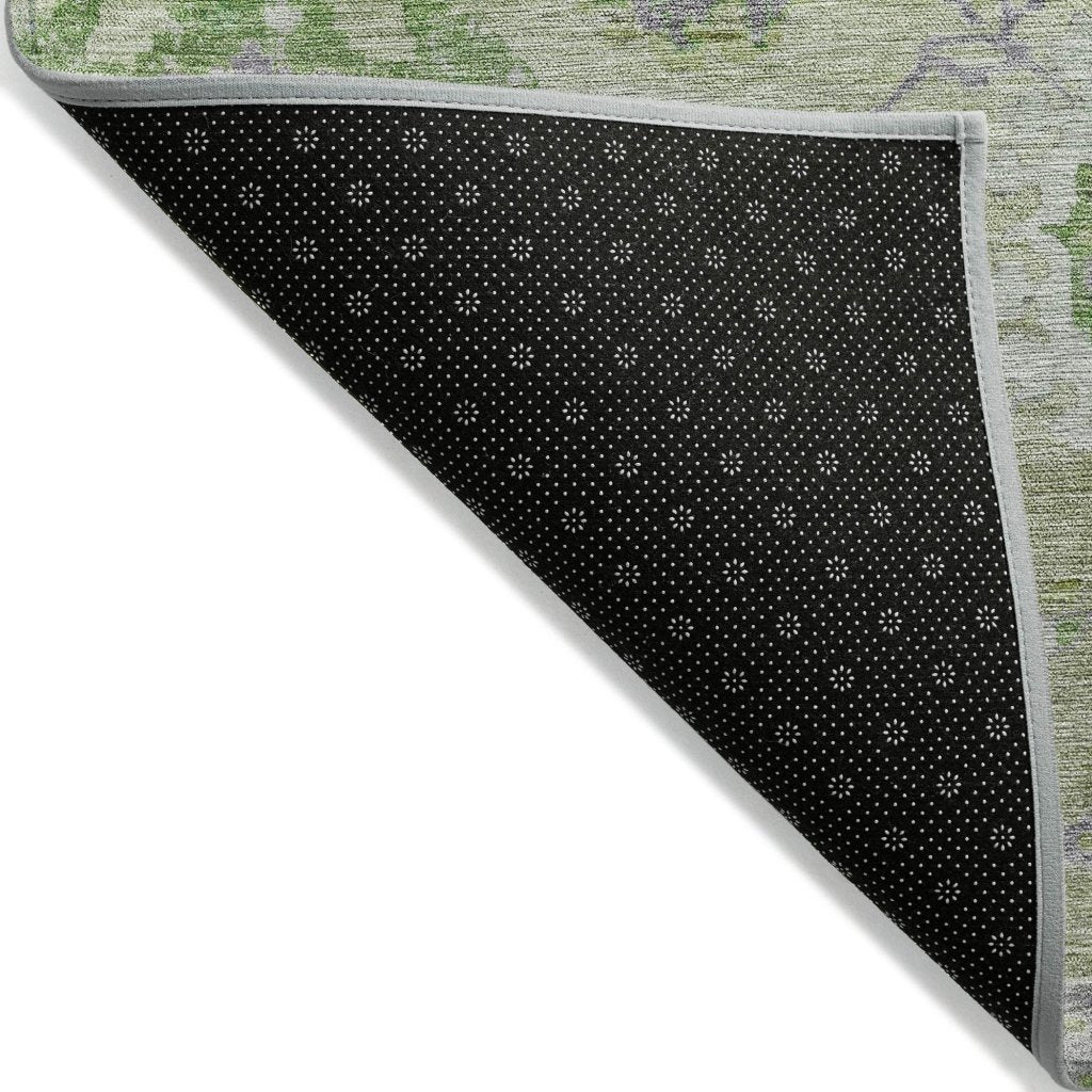 LOOMLAN Rugs Sofia Green Washable Indoor-Outdoor Rug