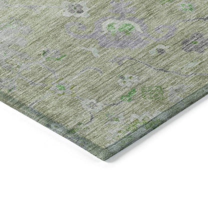 LOOMLAN Rugs Sofia Green Washable Indoor-Outdoor Rug