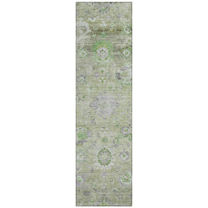 LOOMLAN Rugs Sofia Green Washable Indoor-Outdoor Rug