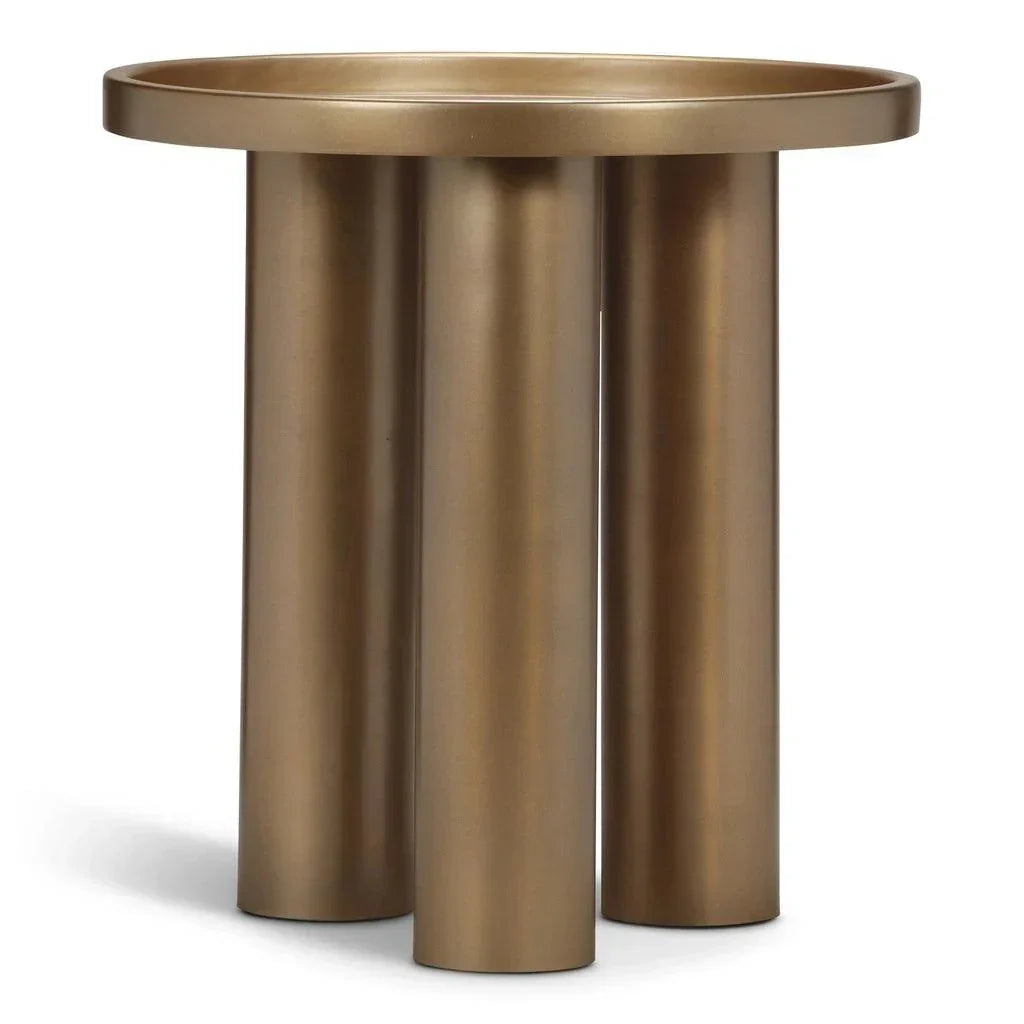Urbia Sofia Industrial Steel Round End Table