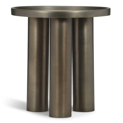 Urbia Sofia Industrial Steel Round End Table