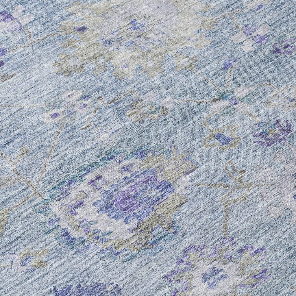 LOOMLAN Rugs Sofia Sky Washable Indoor-Outdoor Rug