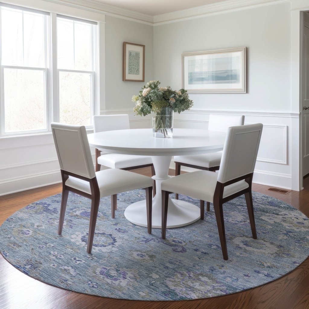 LOOMLAN Rugs Sofia Sky Washable Indoor-Outdoor Rug