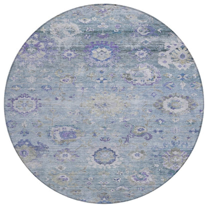 LOOMLAN Rugs Sofia Sky Washable Indoor-Outdoor Rug