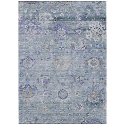 LOOMLAN Rugs Sofia Sky Washable Indoor-Outdoor Rug